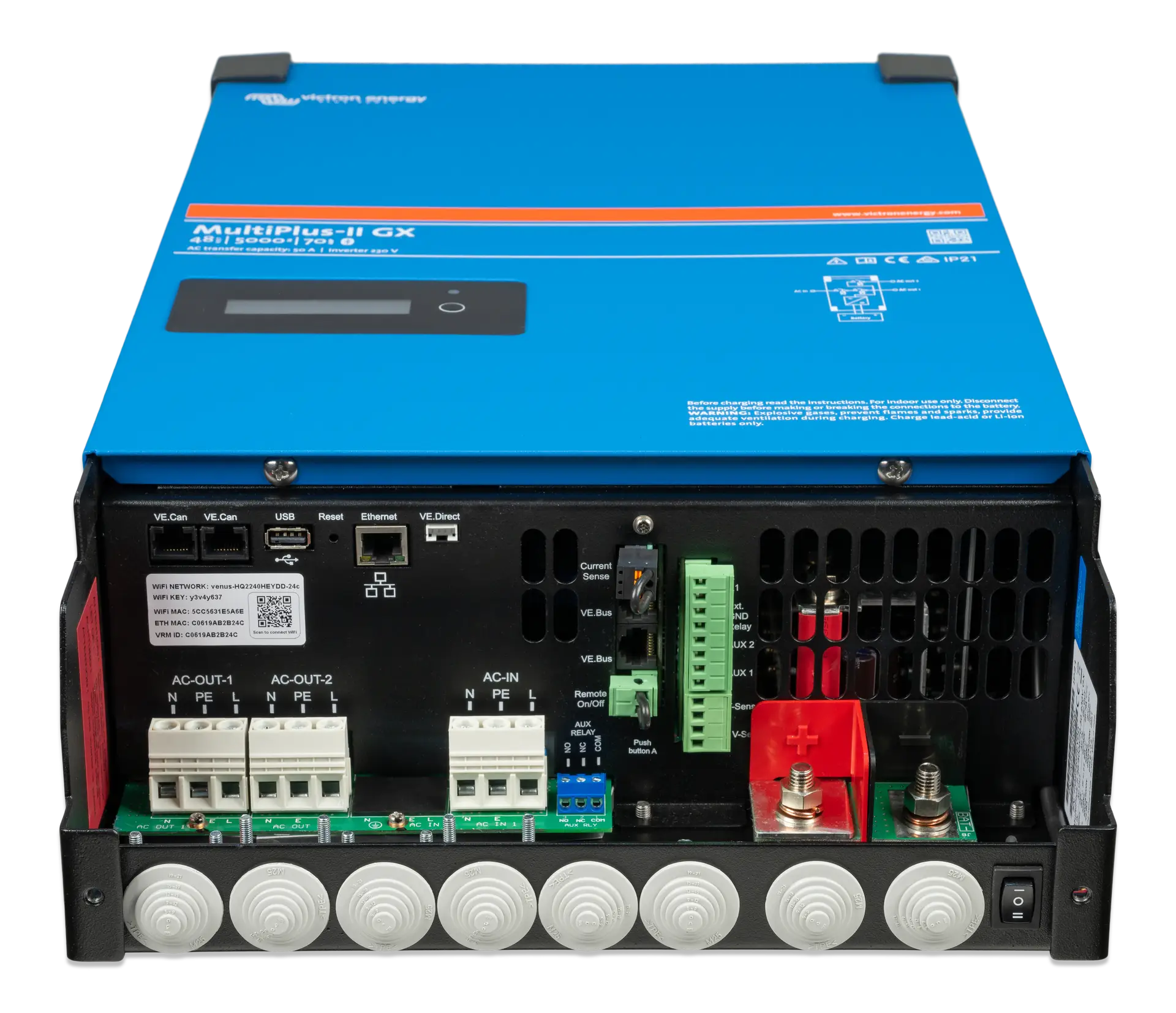 Invertor ESS Victron MultiPlus-II 48V monofazat 5kVA GX - imaginea 5