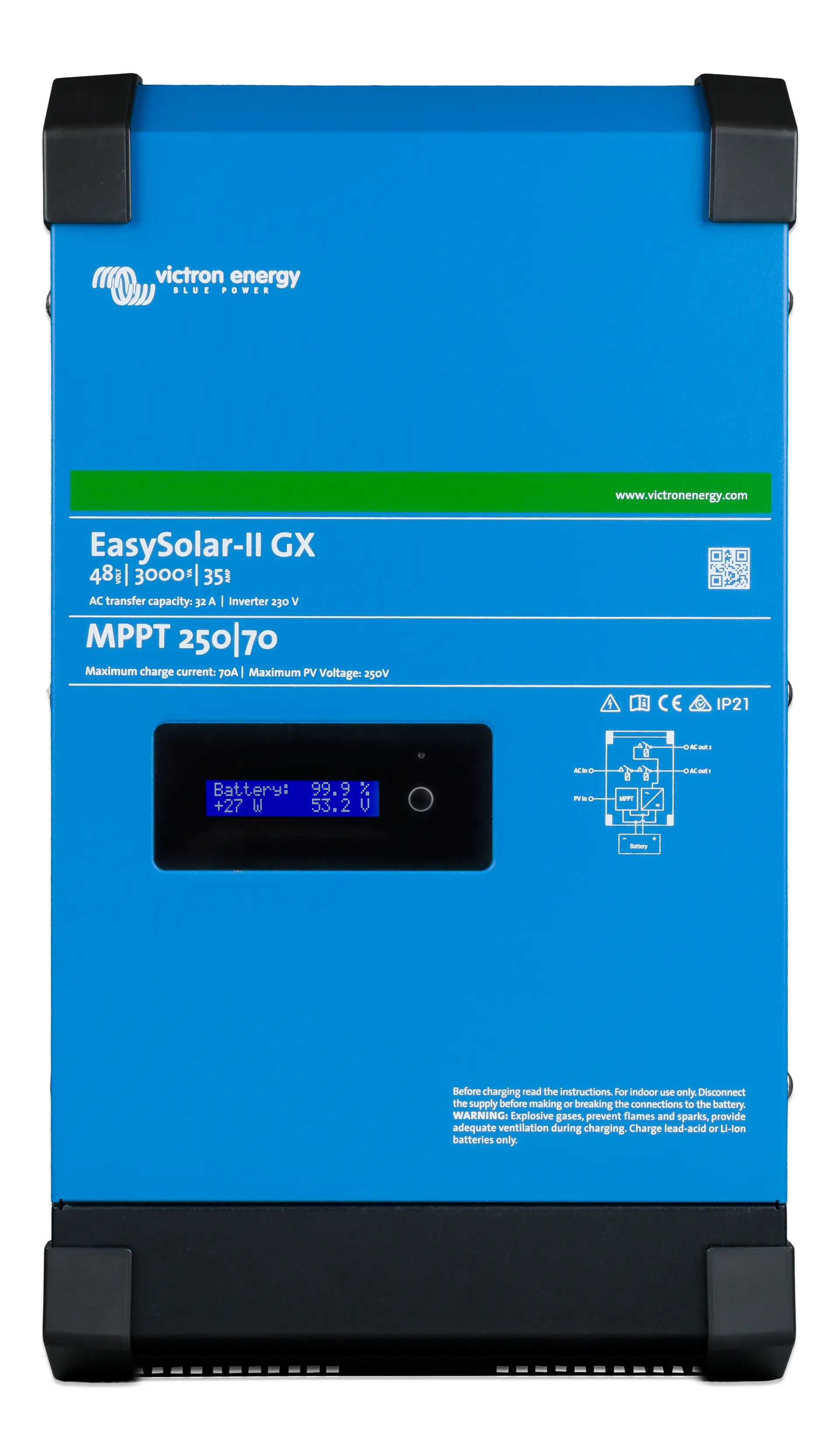 Invertor ESS Victron EasySolar-II 48V monofazat 3kVA GX - imaginea 3