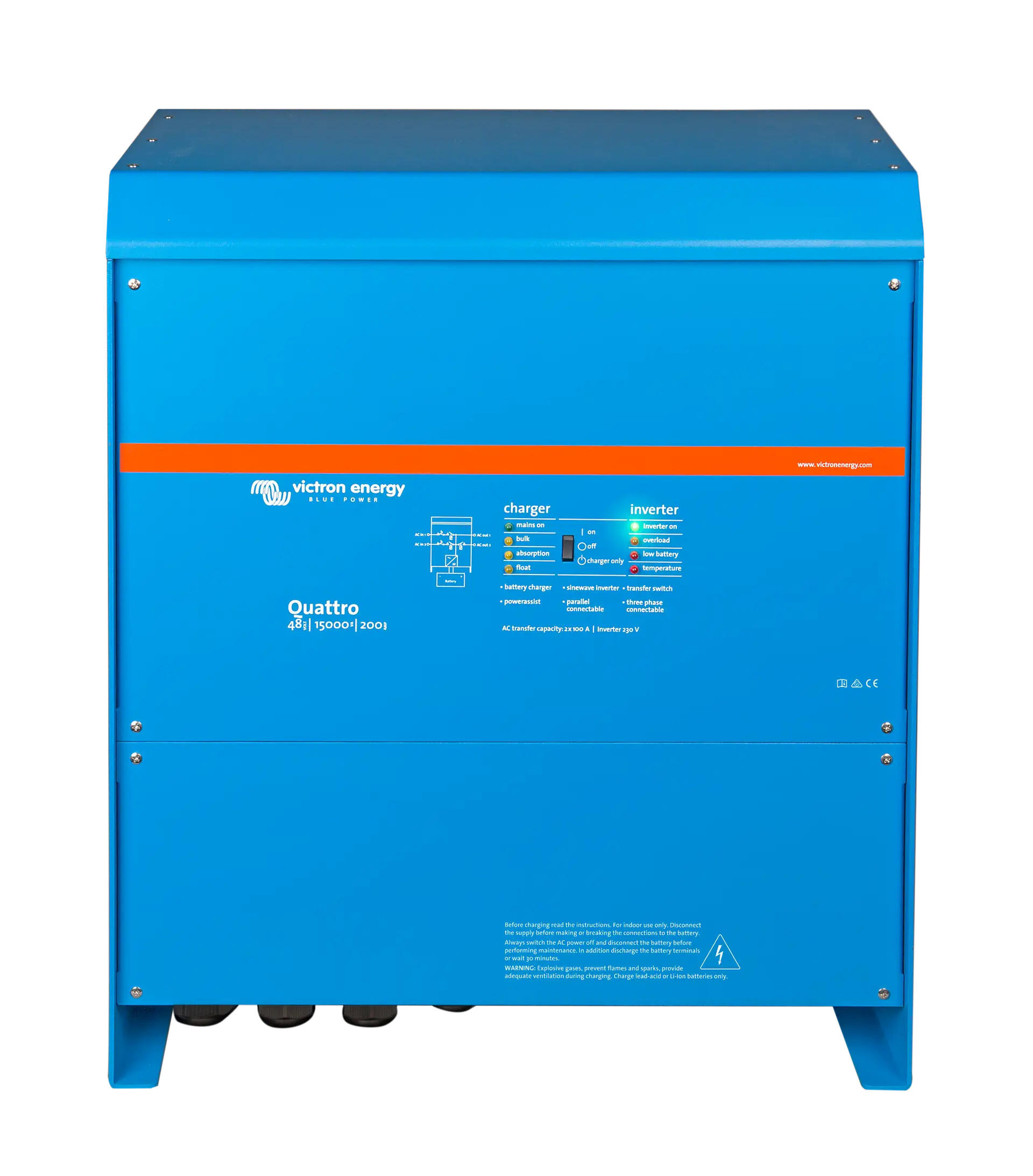 Invertor ESS Victron Quattro 48V monofazat 15kW - imaginea 2