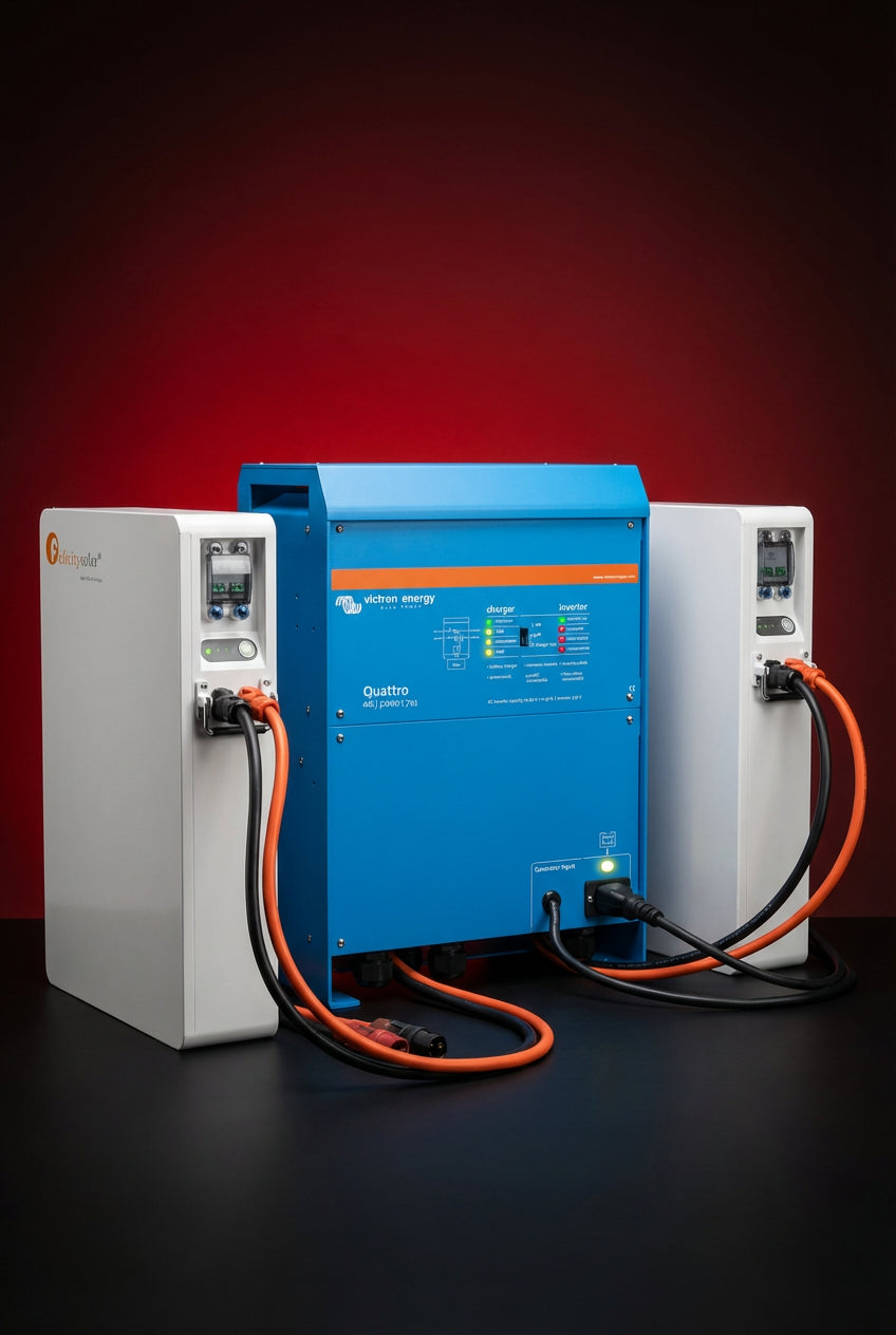 Kit stocare energie Victron Quattro cu baterii LiFePO4 20kWh