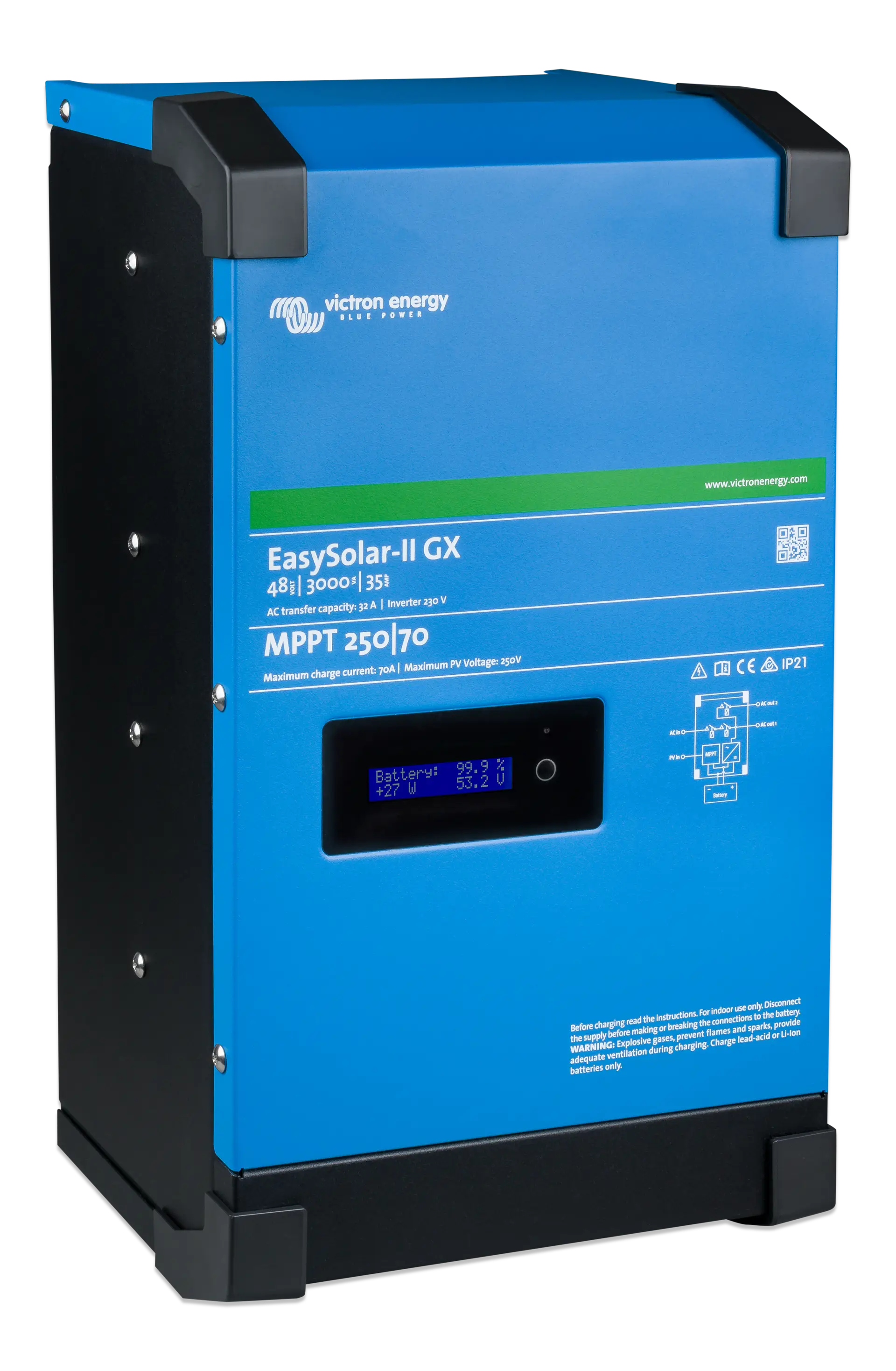 Invertor ESS Victron EasySolar-II 48V monofazat 3kVA GX - imaginea 2