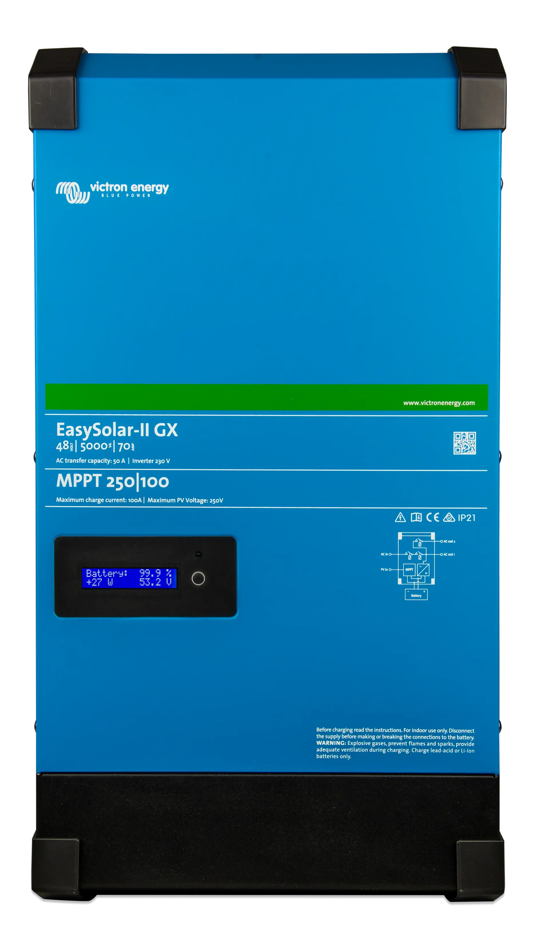 Invertor ESS Victron EasySolar-II 48V monofazat 5kVA GX - imaginea 3