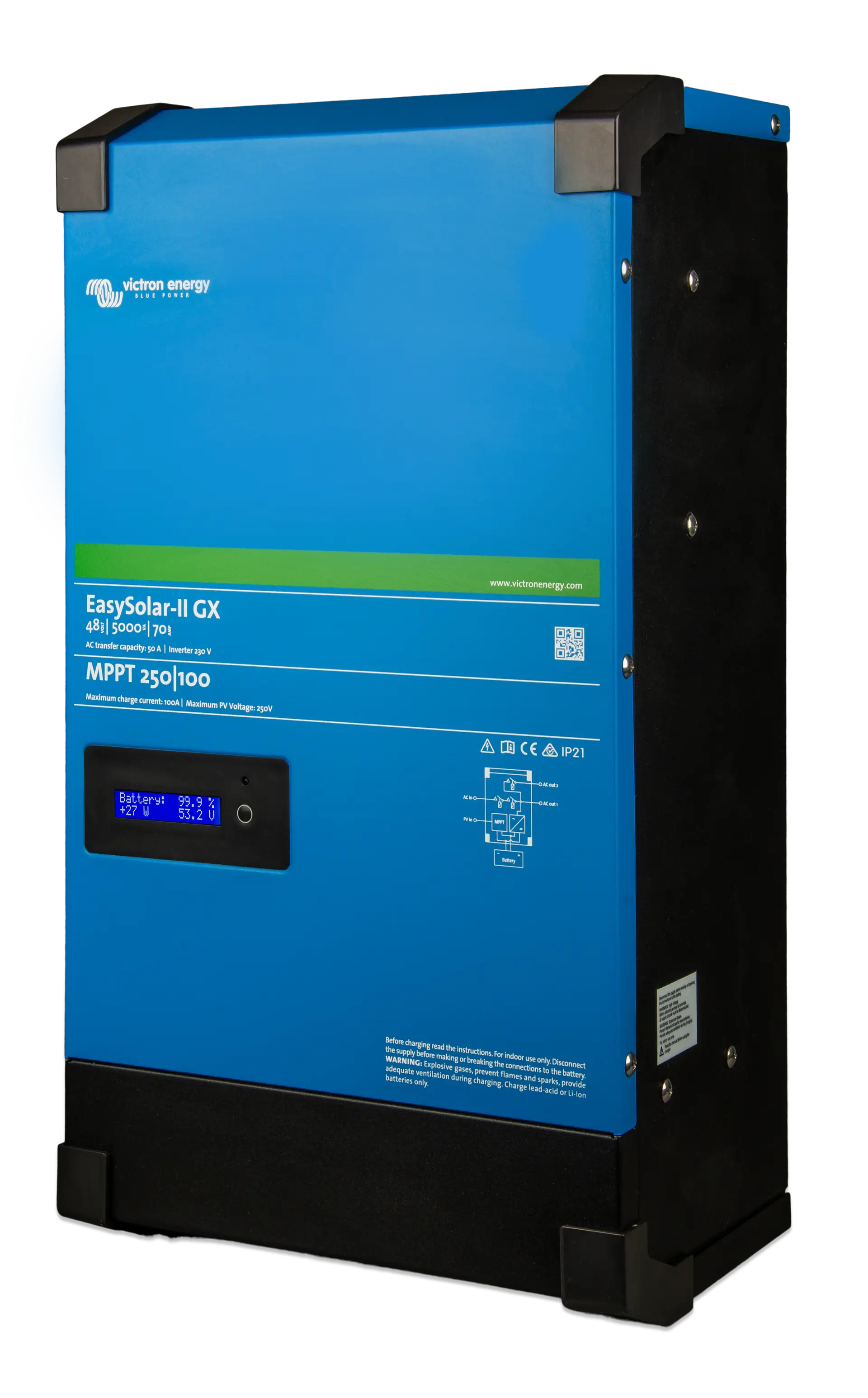 Invertor ESS Victron EasySolar-II 48V monofazat 5kVA GX - imaginea 2